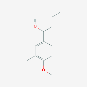 molecular formula C12H18O2 B7846476 1-(4-Methoxy-3-methylphenyl)-1-butanol 