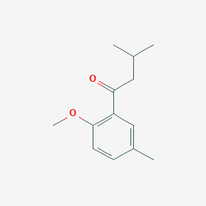 molecular formula C13H18O2 B7846500 3,5'-Dimethyl-2'-methoxybutyrophenone 