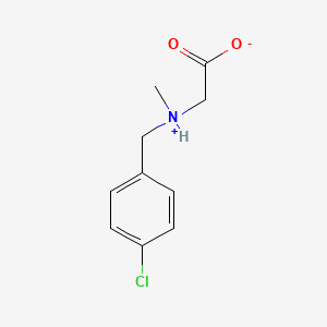 2-[(4-Chlorophenyl)methyl-methylazaniumyl]acetate
