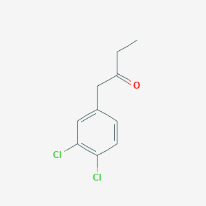 molecular formula C10H10Cl2O B7846529 1-(3,4-Dichlorophenyl)butan-2-one 