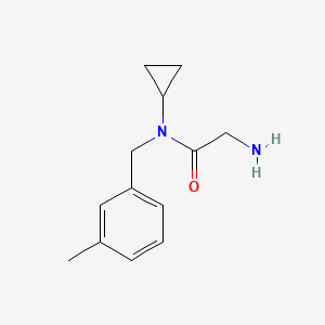 molecular formula C13H18N2O B7846540 2-Amino-N-cyclopropyl-N-(3-methyl-benzyl)-acetamide 