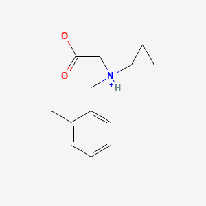 2-[Cyclopropyl-[(2-methylphenyl)methyl]azaniumyl]acetate