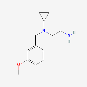 molecular formula C13H20N2O B7846582 N1-Cyclopropyl-N1-(3-methoxybenzyl)ethane-1,2-diamine 