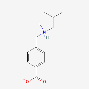 4-[[Methyl(2-methylpropyl)azaniumyl]methyl]benzoate
