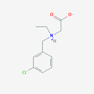 2-[(3-Chlorophenyl)methyl-ethylazaniumyl]acetate