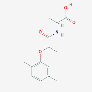 2-[2-(2,5-Dimethylphenoxy)propanamido]propanoic acid