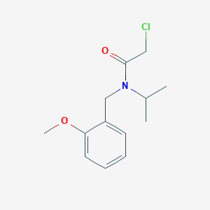 molecular formula C13H18ClNO2 B7846642 2-Chloro-N-isopropyl-N-(2-methoxy-benzyl)-acetamide 