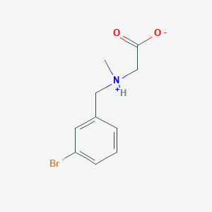 molecular formula C10H12BrNO2 B7846643 2-[(3-Bromophenyl)methyl-methylazaniumyl]acetate 