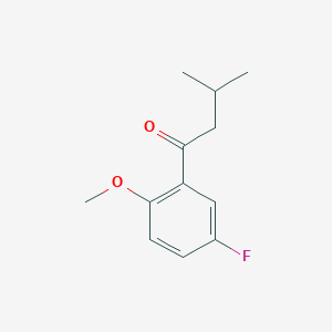 molecular formula C12H15FO2 B7846703 3'-Fluoro-6'-methoxy-3-methylbutyrophenone 