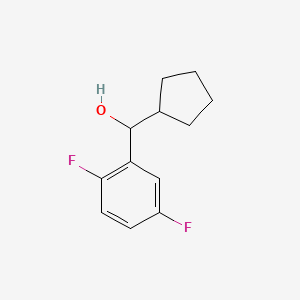 molecular formula C12H14F2O B7846711 Cyclopentyl (2,5-difluorophenyl)methanol 