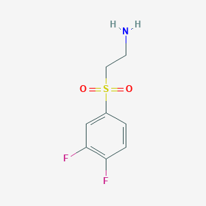 molecular formula C8H9F2NO2S B7846728 2-(3,4-Difluorobenzenesulfonyl)ethan-1-amine 