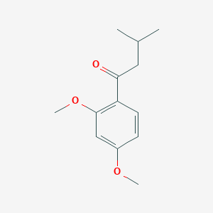 molecular formula C13H18O3 B7846732 2',4'-Dimethoxy-3-methylbutyrophenone 