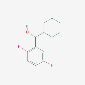 molecular formula C13H16F2O B7846739 Cyclohexyl (2,5-difluorophenyl)methanol 