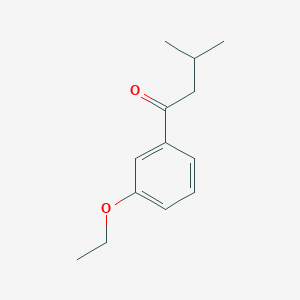 molecular formula C13H18O2 B7846759 3'-Ethoxy-3-methylbutyrophenone 