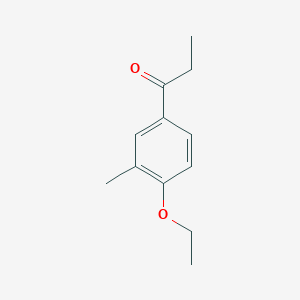 molecular formula C12H16O2 B7846769 1-(4-Ethoxy-3-methylphenyl)propan-1-one 