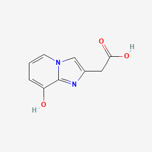 molecular formula C9H8N2O3 B7846808 8-Hydroxy-imidazo[1,2-a]pyridine-2-acetic acid 