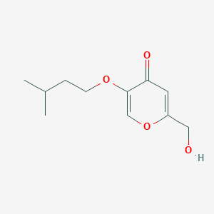 molecular formula C11H16O4 B7846816 2-(hydroxymethyl)-5-(3-methylbutoxy)-4H-pyran-4-one 