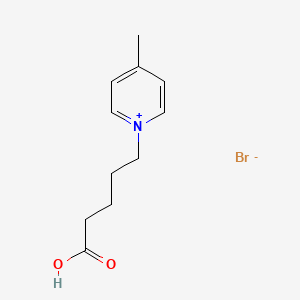 5-(4-Methylpyridin-1-ium-1-yl)pentanoic acid;bromide