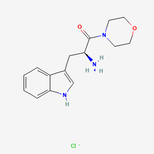 [(2S)-3-(1H-indol-3-yl)-1-morpholin-4-yl-1-oxopropan-2-yl]azanium;chloride