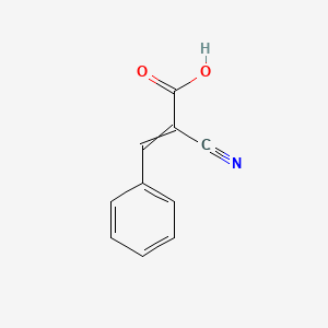 molecular formula C10H7NO2 B7846877 2-Cyano-3-phenylprop-2-enoic acid 