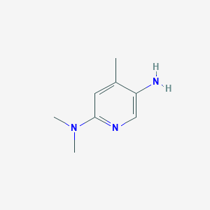 molecular formula C8H13N3 B7846912 2-(Dimethylamino)-4-methyl-5-aminopyridine 3HCl 