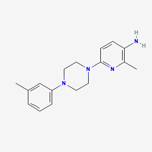 molecular formula C17H22N4 B7846919 2-Methyl-6-[4-(3-methylphenyl)piperazin-1-yl]pyridin-3-amine 