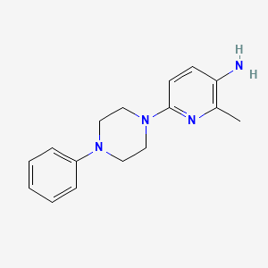 molecular formula C16H20N4 B7846924 2-Methyl-6-(4-phenylpiperazin-1-yl)pyridin-3-amine 
