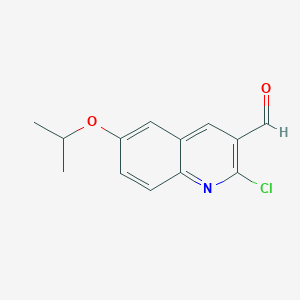 molecular formula C13H12ClNO2 B7846936 2-Chloro-6-(propan-2-yloxy)quinoline-3-carbaldehyde 