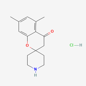molecular formula C15H20ClNO2 B7846955 5,7-Dimethylspiro[chroman-2,4'-piperidin]-4-one hydrochloride 