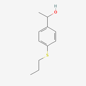 molecular formula C11H16OS B7846969 1-(4-(Propylthio)phenyl)ethanol 