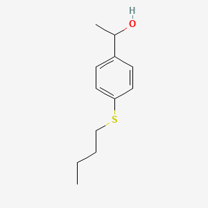 molecular formula C12H18OS B7846977 1-(4-(Butylthio)phenyl)ethanol 