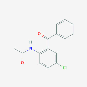 molecular formula C15H12ClNO2 B078470 N-(2-苯甲酰基-4-氯苯基)乙酰胺 CAS No. 13788-59-5