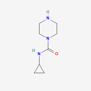 molecular formula C8H15N3O B7847012 N-cyclopropylpiperazine-1-carboxamide 