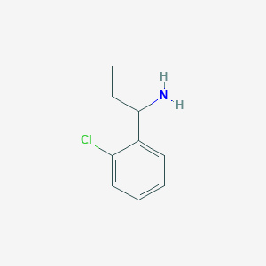 molecular formula C9H12ClN B7847017 1-(2-氯苯基)丙-1-胺 