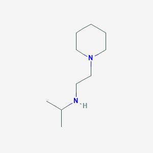 molecular formula C10H22N2 B7847023 [2-(Piperidin-1-yl)ethyl](propan-2-yl)amine 