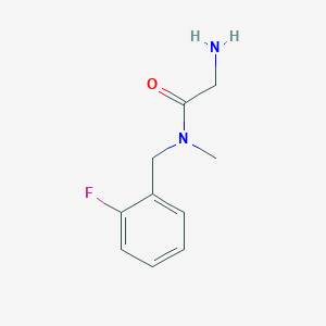 molecular formula C10H13FN2O B7847038 2-Amino-N-(2-fluoro-benzyl)-N-methyl-acetamide 