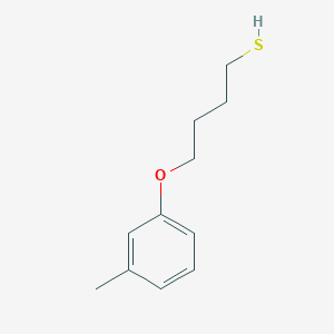 molecular formula C11H16OS B7847050 4-(3-Methylphenoxy)butane-1-thiol 