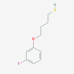 molecular formula C10H13FOS B7847073 4-(3-Fluorophenoxy)butane-1-thiol 