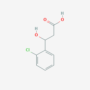molecular formula C9H9ClO3 B7847081 3-(2-Chlorophenyl)-3-hydroxypropanoic acid 