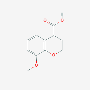 molecular formula C11H12O4 B7847094 8-Methoxychroman-4-carboxylic acid 