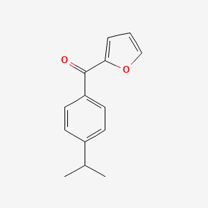 molecular formula C14H14O2 B7847108 Furan-2-yl(4-isopropylphenyl)methanone CAS No. 30764-60-4