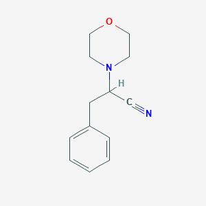 molecular formula C13H16N2O B7847153 2-(Morpholin-4-yl)-3-phenylpropanenitrile 
