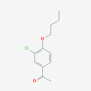 molecular formula C12H15ClO2 B7847204 1-(4-Butoxy-3-chlorophenyl)ethanone 