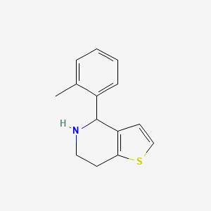 molecular formula C14H15NS B7847211 4-(2-Methylphenyl)-4H,5H,6H,7H-thieno[3,2-c]pyridine 