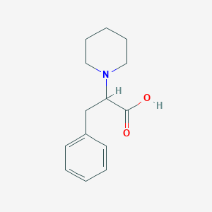 molecular formula C14H19NO2 B7847248 1-Piperidineacetic acid, alpha-(phenylmethyl)- CAS No. 4672-00-8