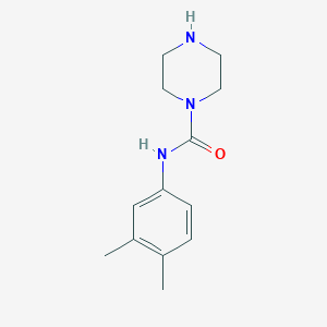 molecular formula C13H19N3O B7847254 N-(3,4-dimethylphenyl)piperazine-1-carboxamide 
