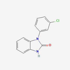 molecular formula C13H9ClN2O B7847278 1-(3-Chlorophenyl)-benzimidazolin-2-one 