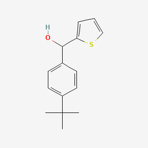 molecular formula C15H18OS B7847285 4-tert-Butylphenyl-(2-thienyl)methanol 