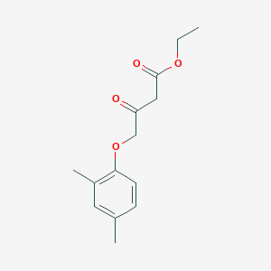 molecular formula C14H18O4 B7847306 Ethyl 4-(2,4-dimethylphenoxy)-3-oxobutanoate 