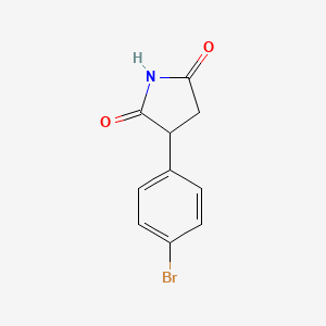 molecular formula C10H8BrNO2 B7847313 3-(4-Bromophenyl)pyrrolidine-2,5-dione 
